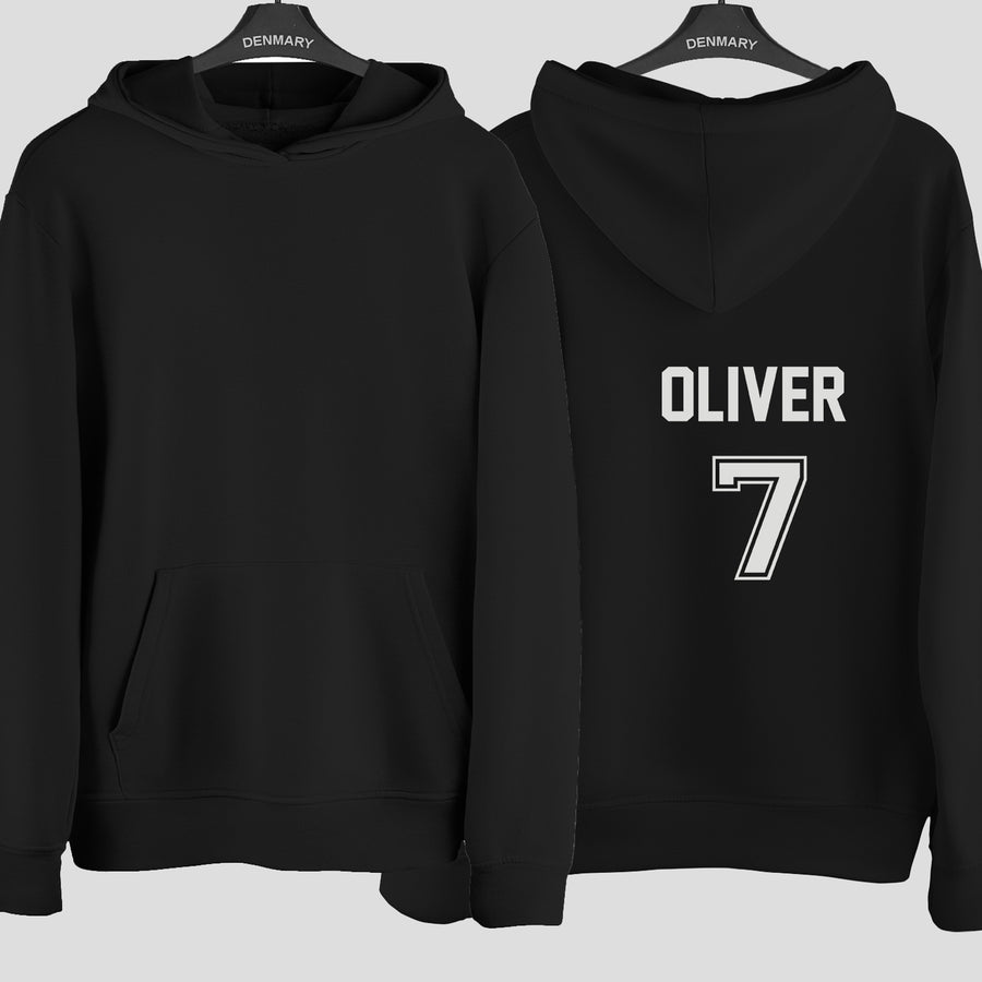 Personalised Referee Kit Name Number Iron-On Transfer - photo of the finished product