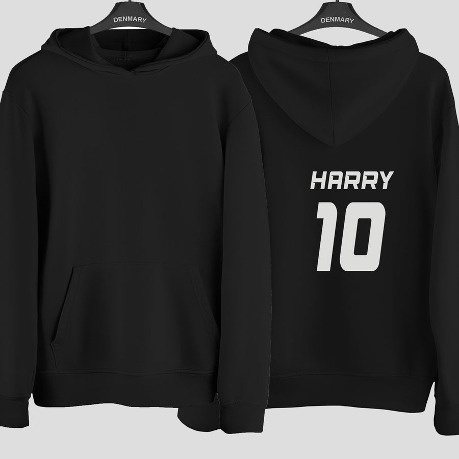Personalised Sports Shirt Name Number Iron-On Transfer - photo of the finished product