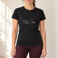 Personalised Street Dance Crew Iron-On Transfer, shown on a black t-shirt