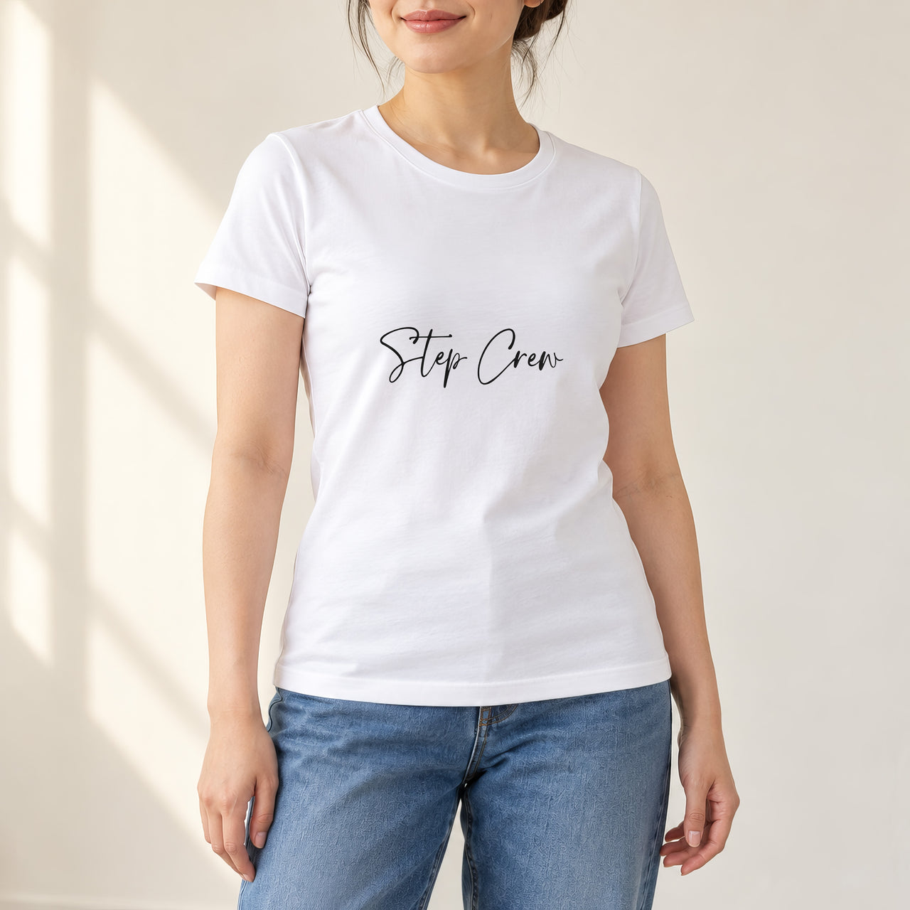 Personalised Street Dance Crew Iron-On Transfer, shown on a white t-shirt