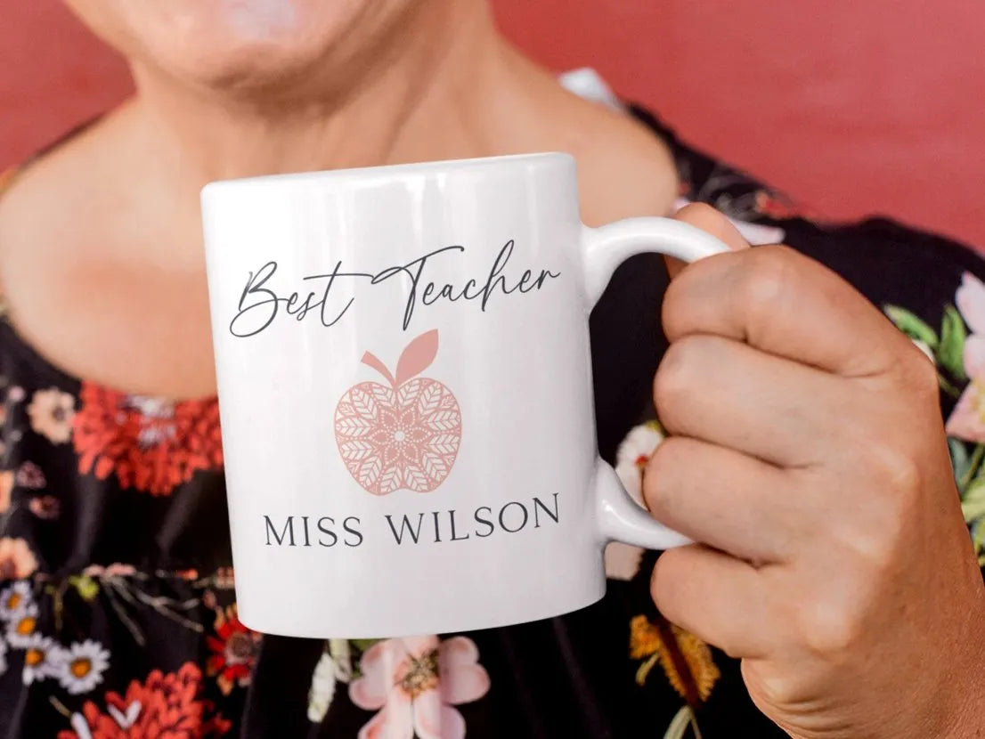 Personalised Teacher Appreciation Mug – Unique Graduation Gift - DENMARY