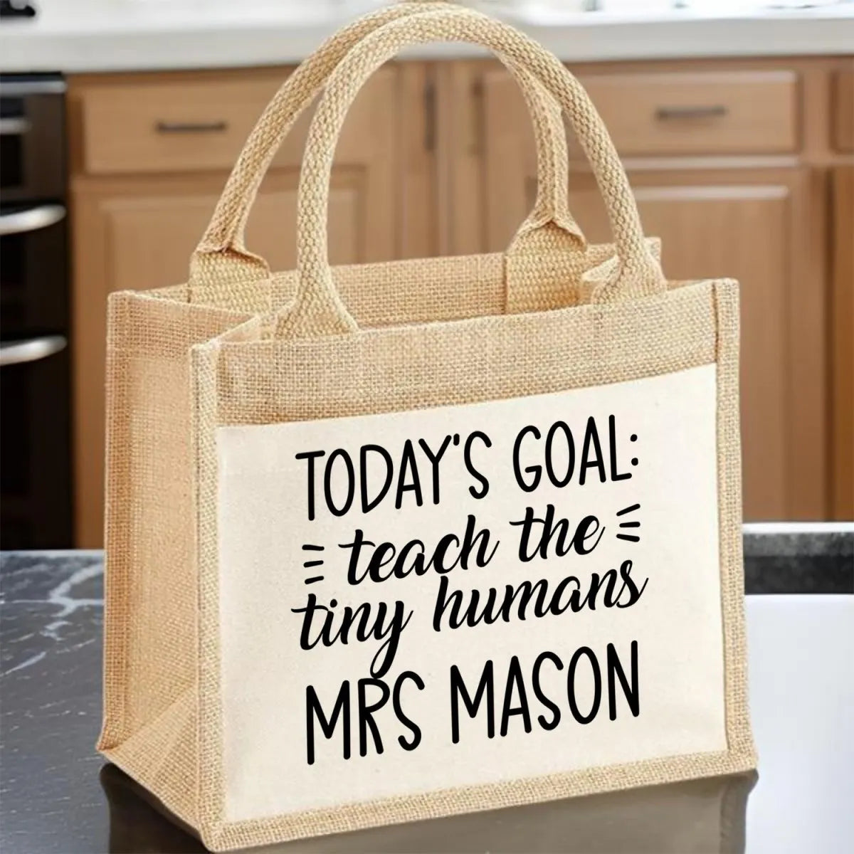 Personalised Teacher Tote - Inspire Little Minds - Ideal School Gift - DENMARY