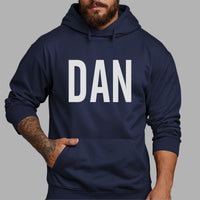 Personalised Window Cleaner Name Iron-On Transfer shown on a hoodie