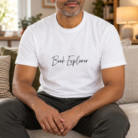 Personalised World Book Day Iron-On Transfer, shown on a white t-shirt
