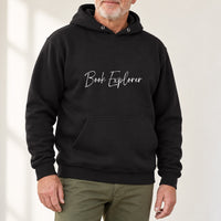 Personalised World Book Day Iron-On Transfer, shown on a black hoodie