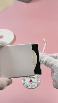 Heart Owl Ornament – Personalised Ceramic Heart Bauble | Romantic Keepsake Gift