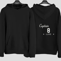 Pub Golf Captain & Number Iron-On Transfer shown on a hoodie