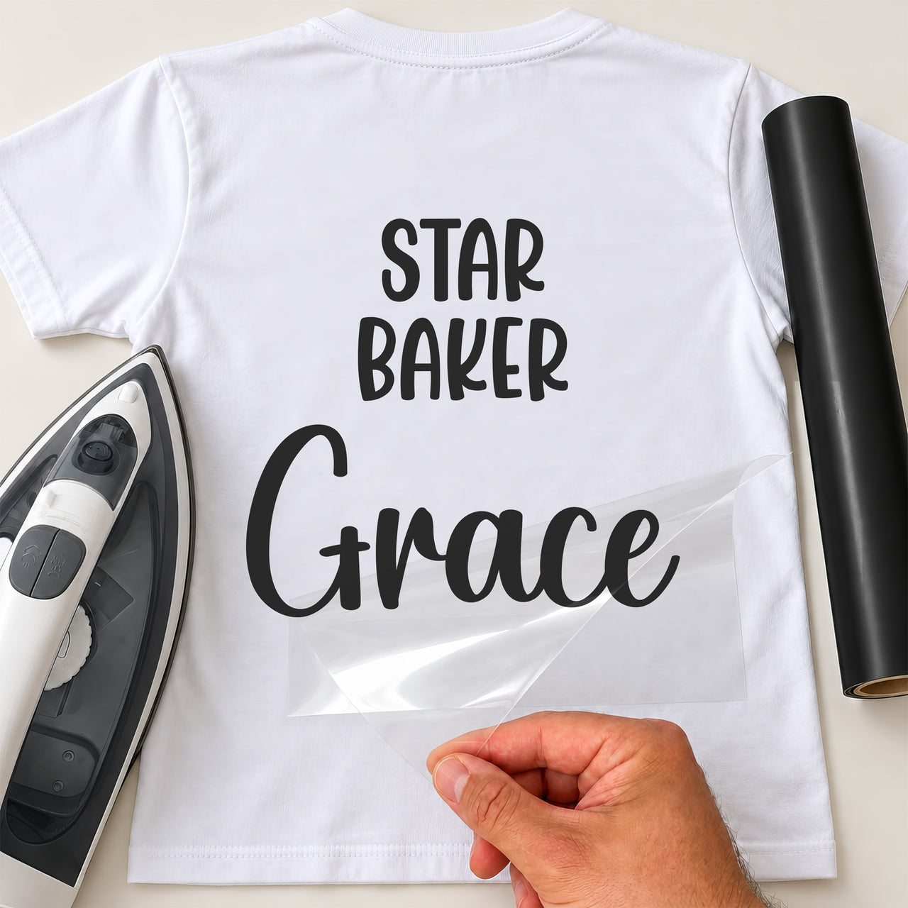 Star Baker Iron-On Transfer - Personalised Name Design