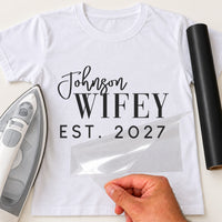 White T-shirt mockup with black 