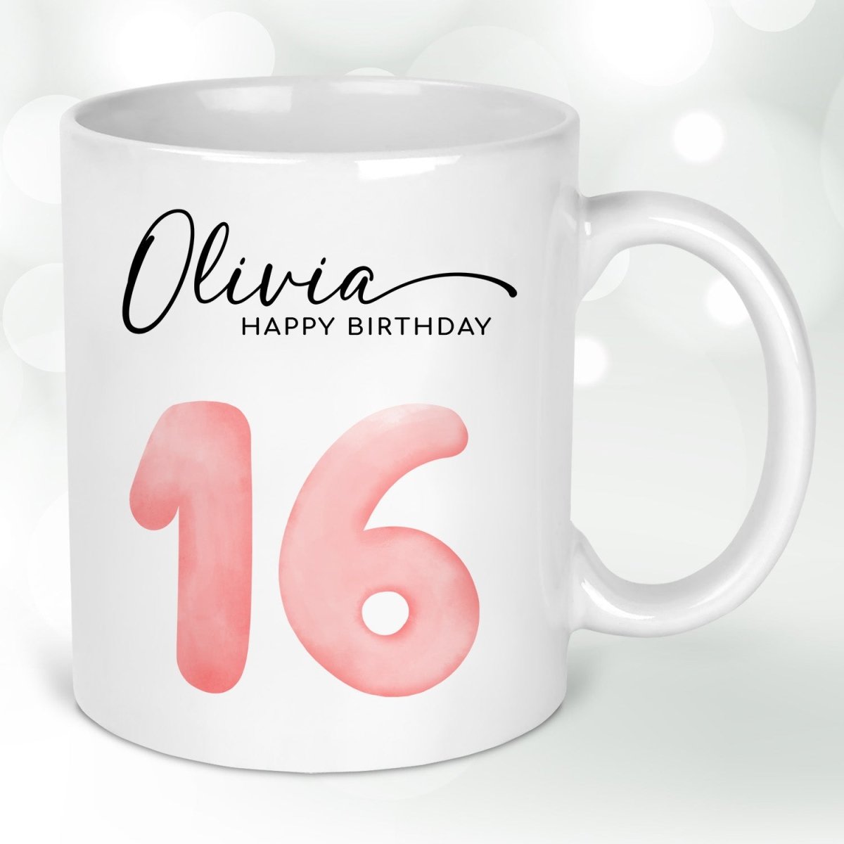 Sweet 16 Celebration Mug - Perfect Birthday Present for Her - Chic Design - DENMARY