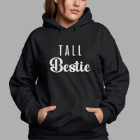 Tall Bestie Iron-On Transfer - Matching Friendship Design shown on a hoodie