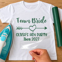 Team Bride Hen Do Iron-On Transfer