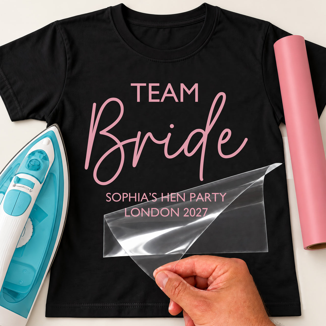 Team Bride Hen Party Iron-On Transfer