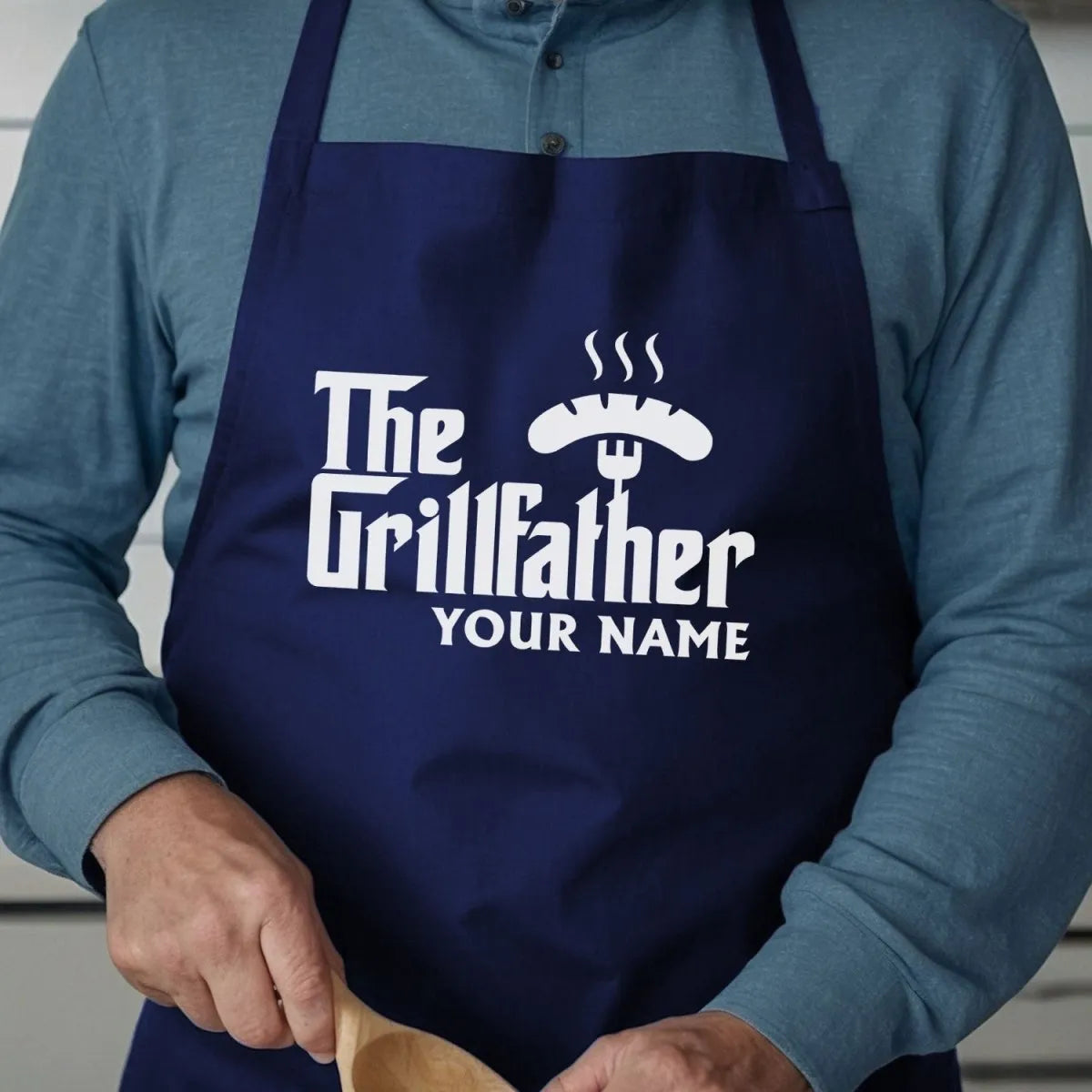 The BBQ Godfather - Novelty Chef's Apron - Cooking Accessory - DENMARY