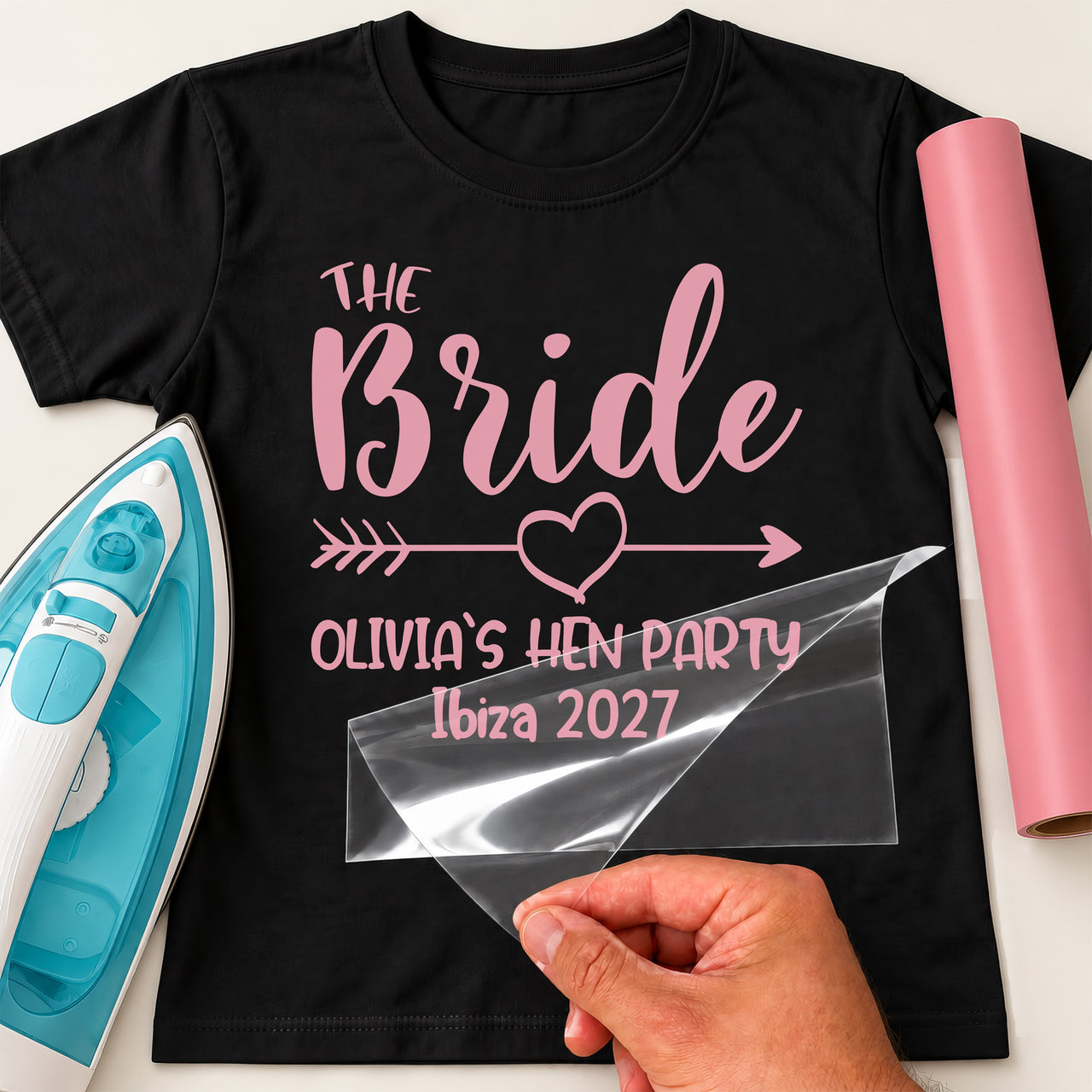The Bride Hen Party Iron-On Transfer