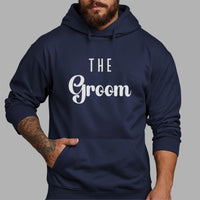 The Groom Iron-On Transfer shown on a hoodie