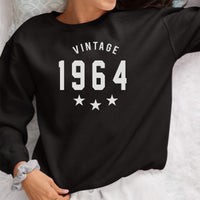 Vintage Year Iron-On Transfer | Milestone Gift HTV UK shown on a sweatshirt