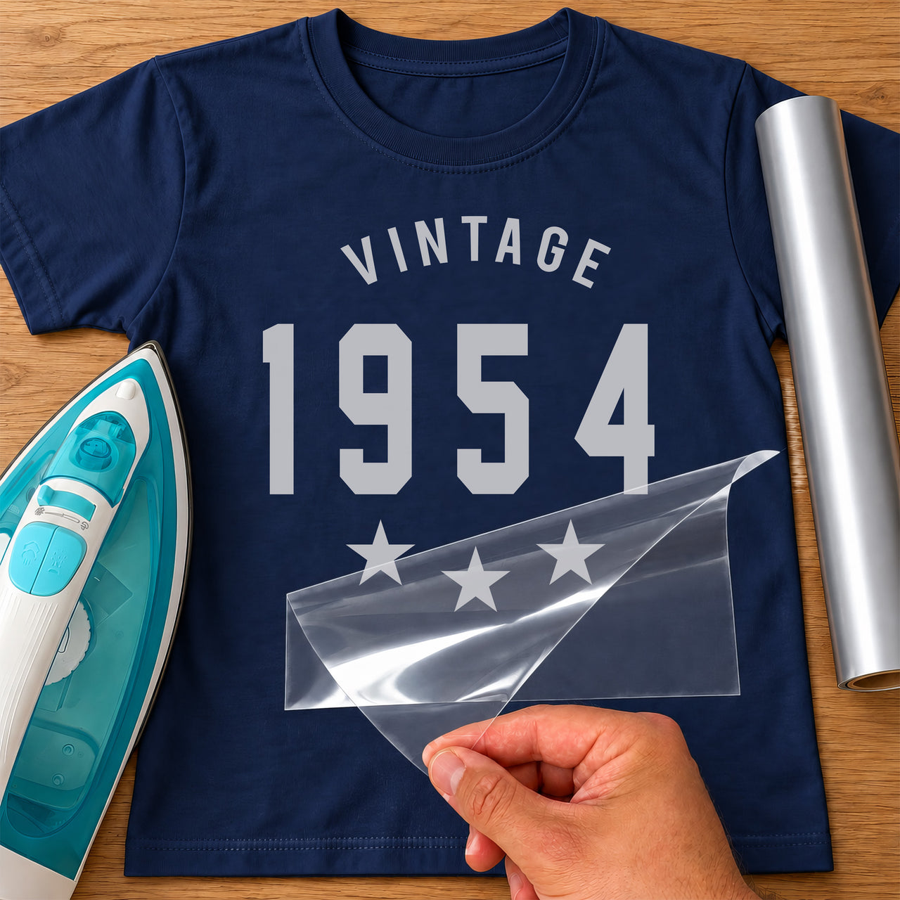 Vintage Year Iron-On Transfer | Throwback Gift HTV UK