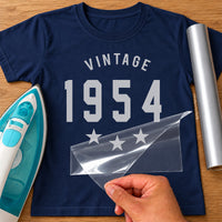 Vintage Year Iron-On Transfer | Throwback Gift HTV UK