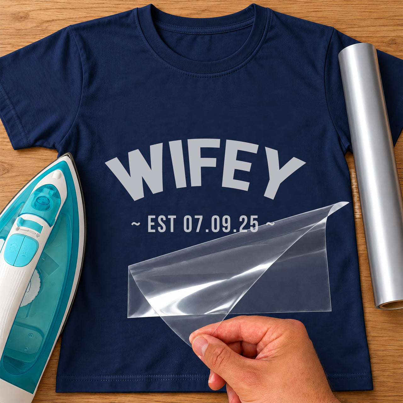 Wifey Arrow Heart Iron-On Transfer