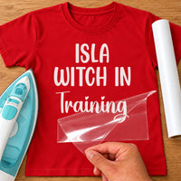 Witch Hat Name Iron-On Transfer - Personalised Halloween Design