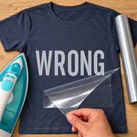 Wrong Way Iron-On Transfer - Mirror Text Novelty Design