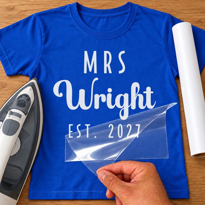 Mrs Surname Est. iron-on transfer