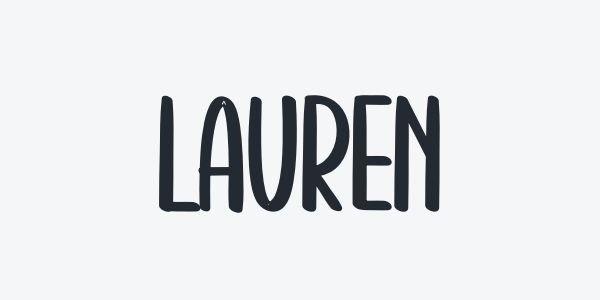 Lettering style 11: sample word